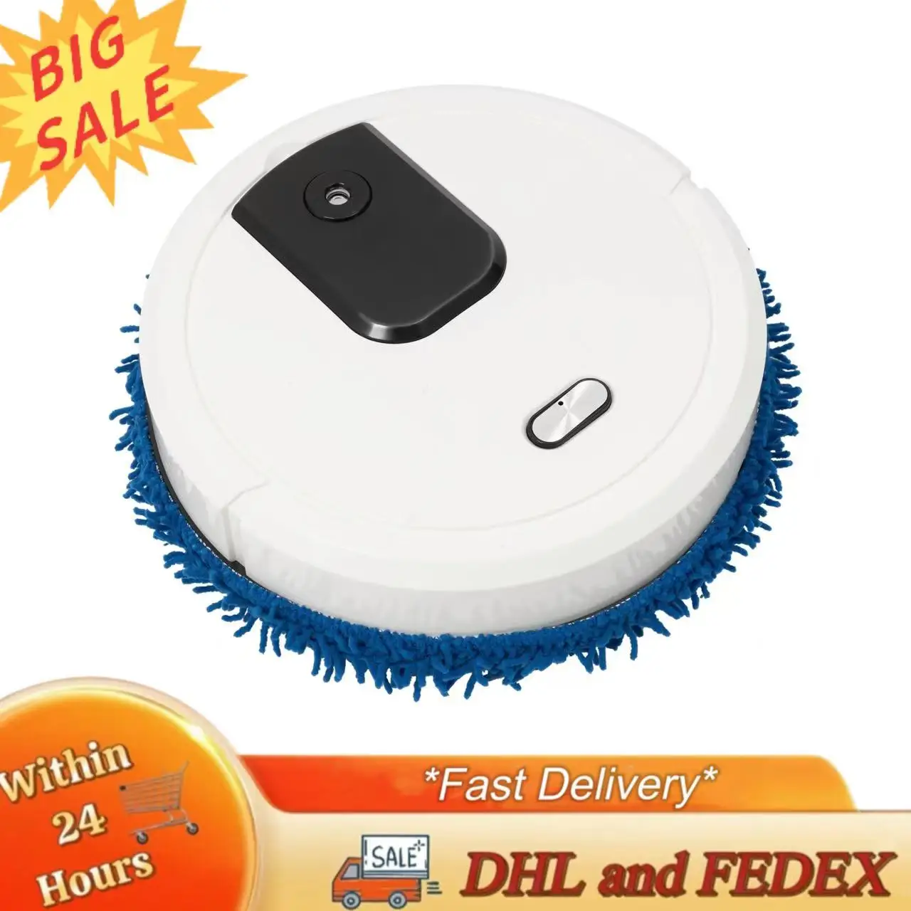 5W 10000Rpm ウェットドライ両用モップマシン 360 °   フルサラウンドワイプ自動モップ掛け機