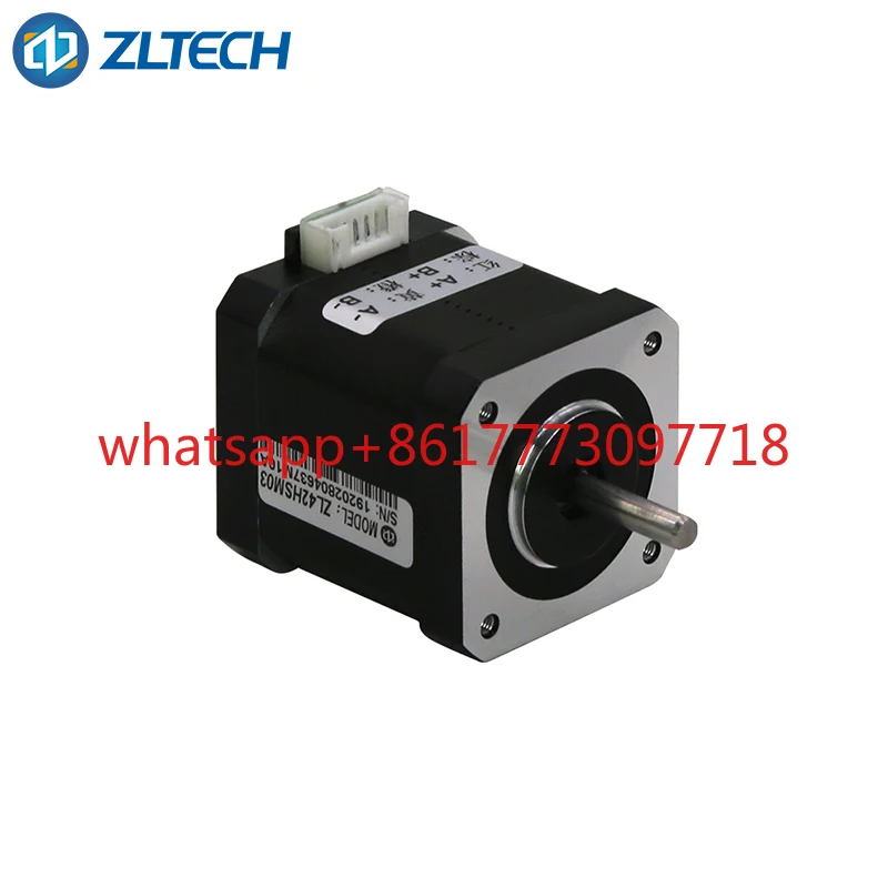 

2 phase Nema 17 42mm dc double shaft dual axis 0.4N.m 1.2A 4-wire brushless bldc step stepper motor for CNC