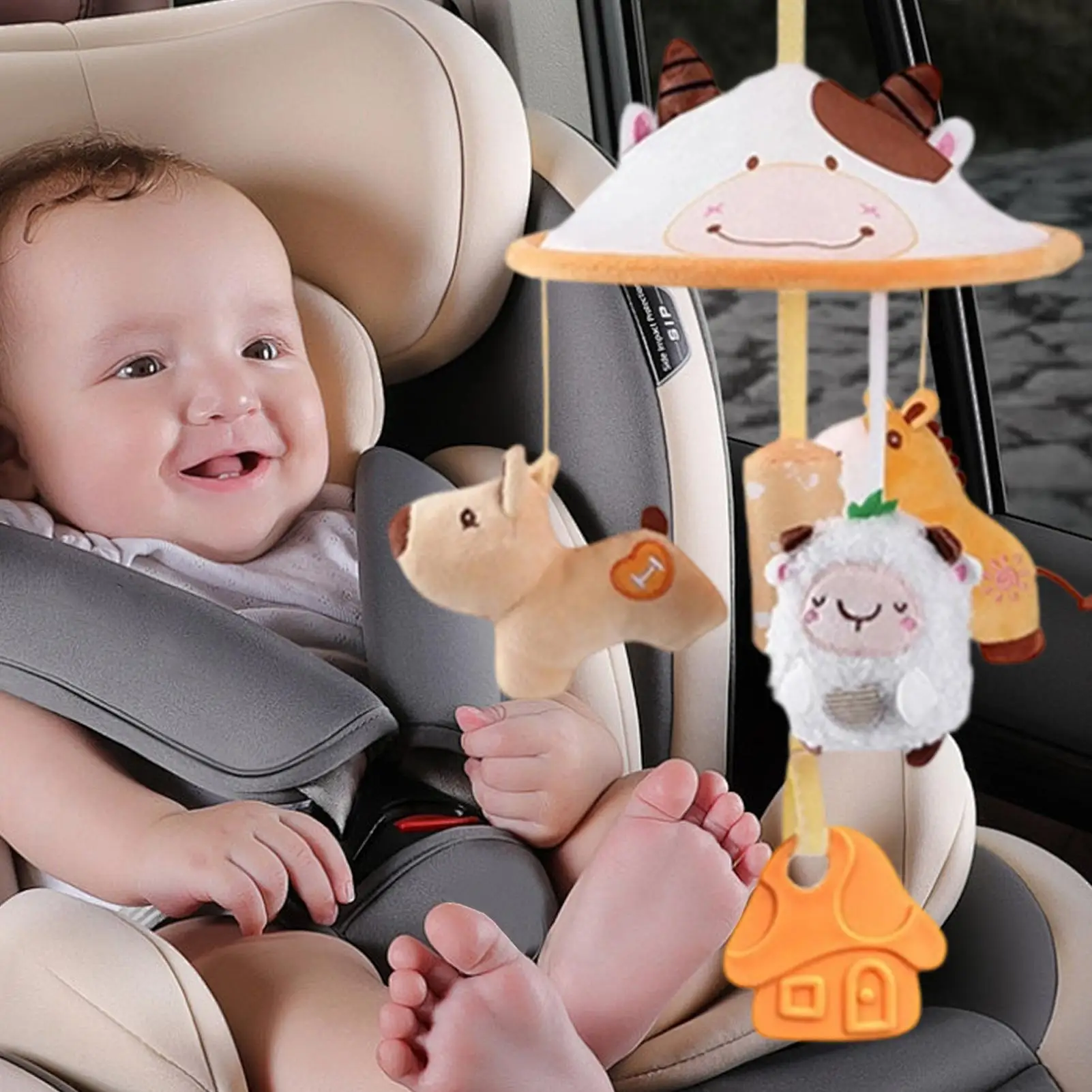 Baby Kinderwagen Spielzeug Kleinkind Ausgesetzt Spielzeug Mit Musik Für Auto Sitze Kinderwagen Befestigung Liefert Reise Begleiter Für Kind