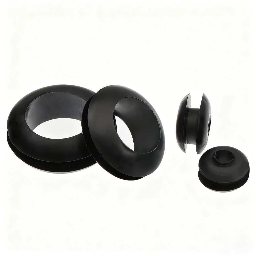 260pcs Rubber Seals Washer for Protects Wire Cable Hole Protection Ring Furniture Desk Computer Cabinet Cable Protection Rings