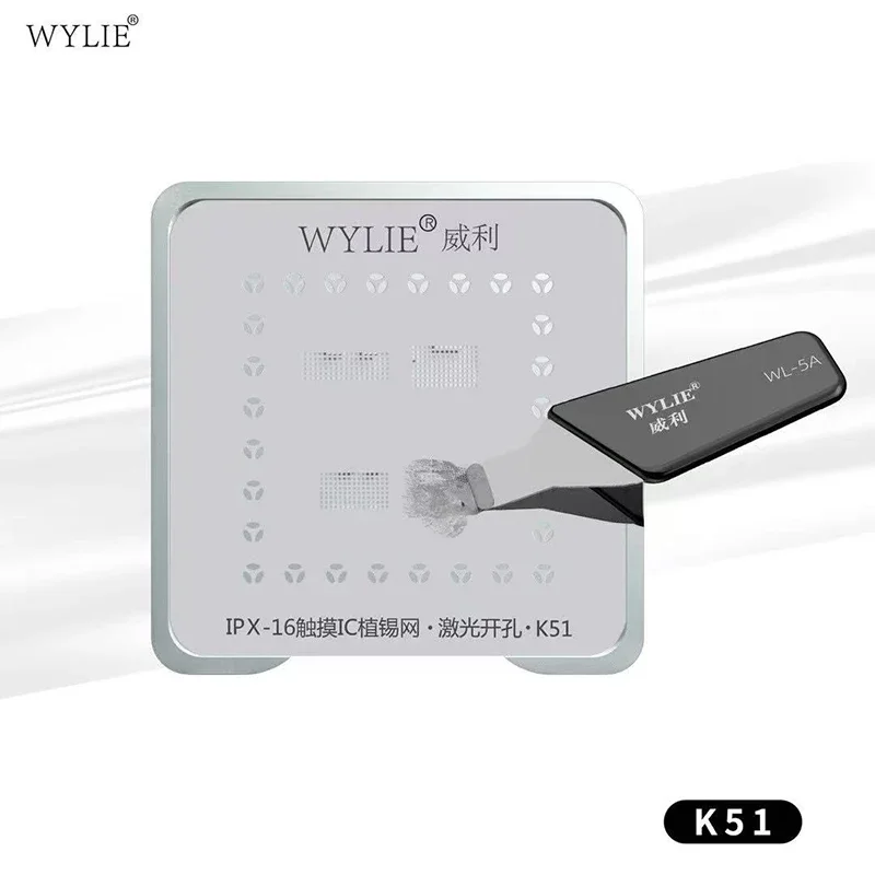 WYLIE WL-K51 LCD Screen Touch IC Soldering Platform for IPhone 11~16 Pro Max Touch IC Repair Rework BGA Reballing Stencil Tool