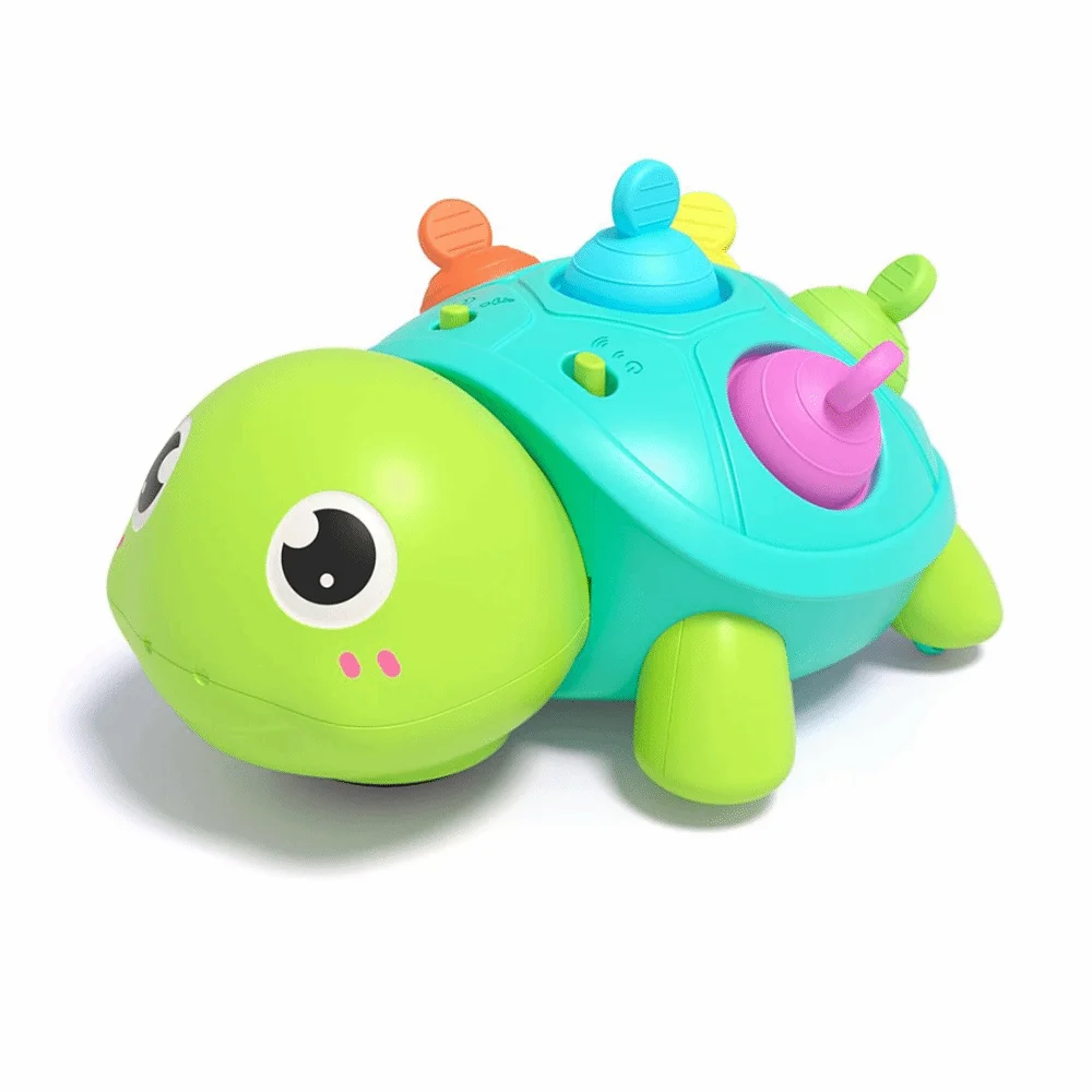 Musical Krabbeln Schildkröte Baby Spielzeug Montessori Leuchten Baby Krabbeln Spielzeug Beruhigende Geräusche Sensorischen Lernen Musical Schildkröte Spielzeug