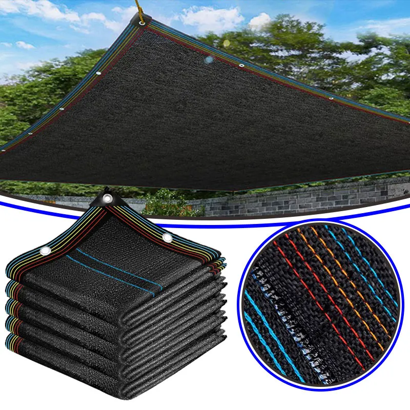 

Shading Rate 90~95% Black Sunshade Net, HDPE Thickened Shading Net Shadow Courtyard Cooling Outdoor Swimming Pool Cover Net