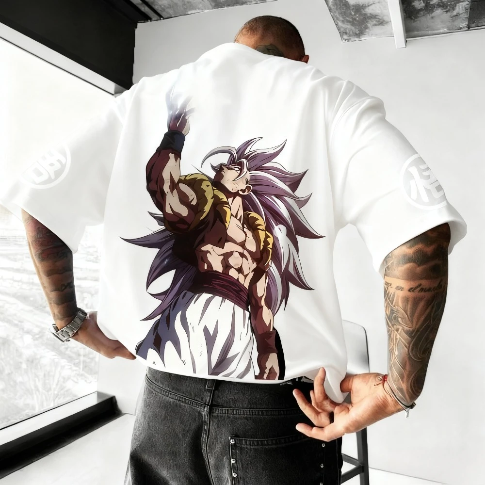 Estate Nuovo Dragon Ball Anime Co T-shirt di marca Street Harajuku giapponese da uomo Allentato Casual Per bambini Genitore Bambino Abbigliamento Top
