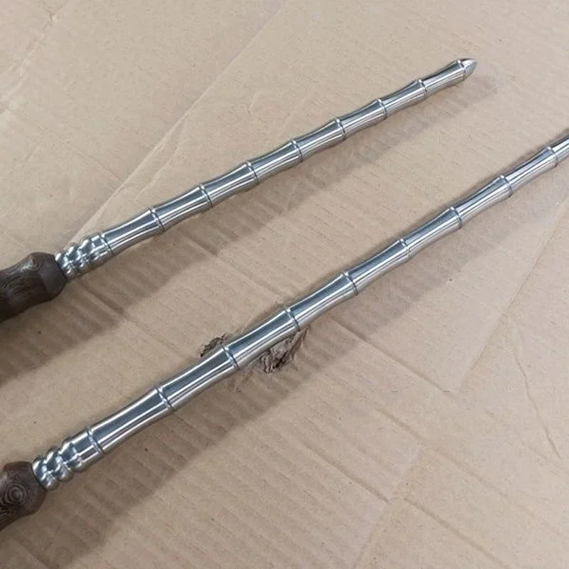 45cm Outdoor EDC Portable Multifunctional Solid Stainless Steel Bamboo Whip Emergency Window Breaking Car Tool