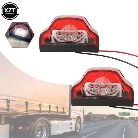 1pcs 12V 24V LED Truck Position Lights E9 3LED Number Lamps for Truck Trailer Caravan Waterproof Car License Plate Light