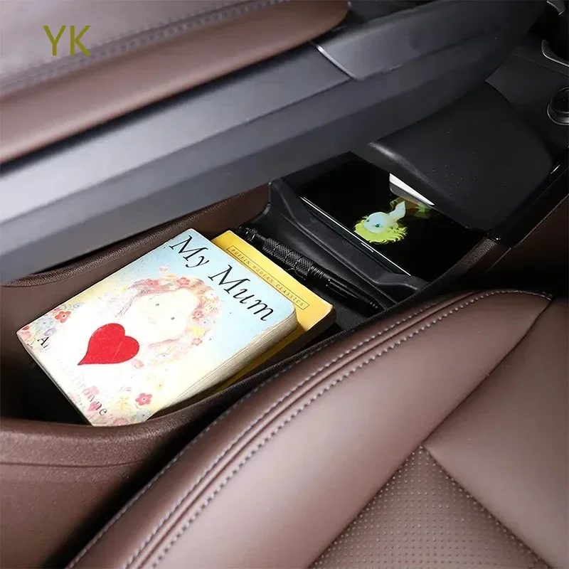 

For BMW X1 IX1 U11 2023-2025 TPE Black Car Central Control Storage Tray Pad Trim Interior Car Accessories