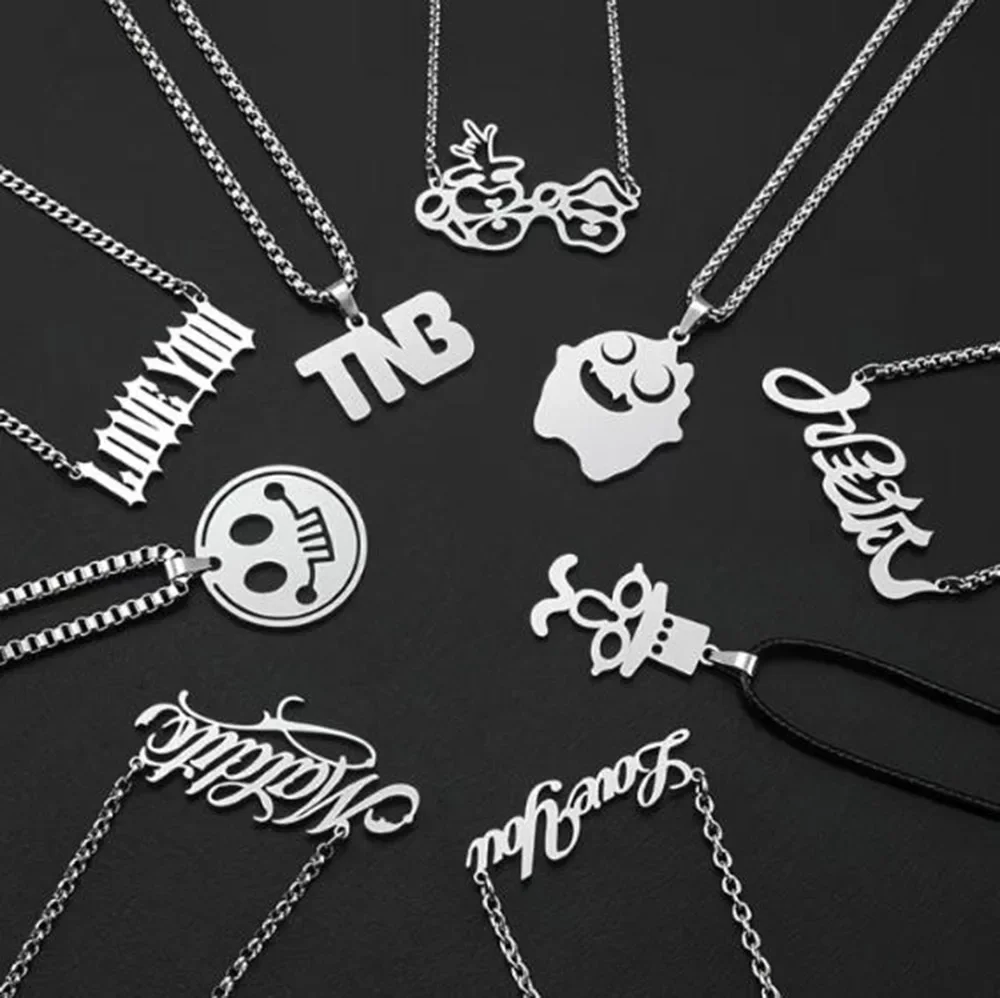 Customize patterned necklaces, customize your pictures, patterns, and logos, 304 stainless steel necklaces, wholesale discounts