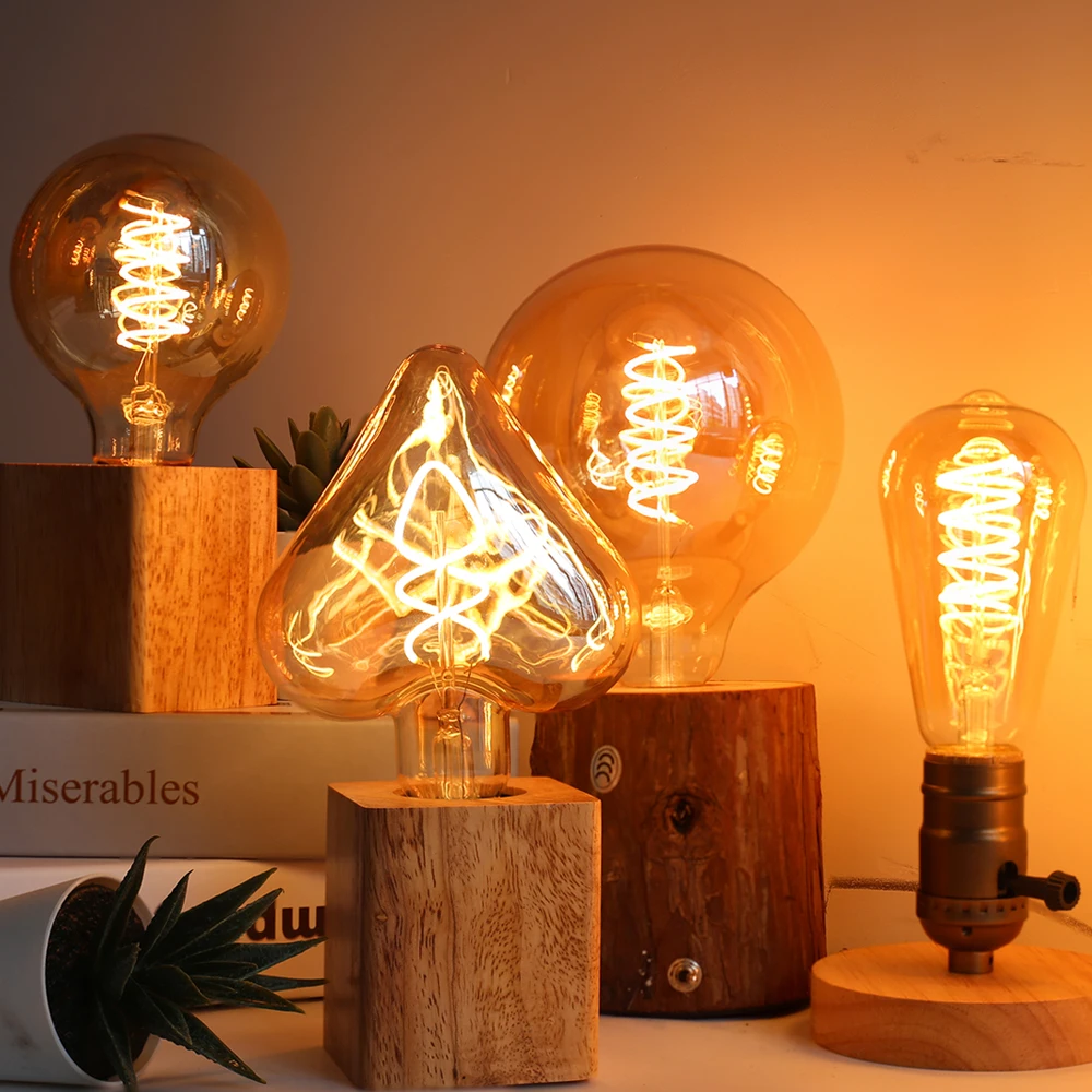 LED Lights Retro Edison Bulbs Lamp E27 220V Vintage Industry Loft Halloween Home Decoration Light Bedroom Lighting LED Lamp Bulb