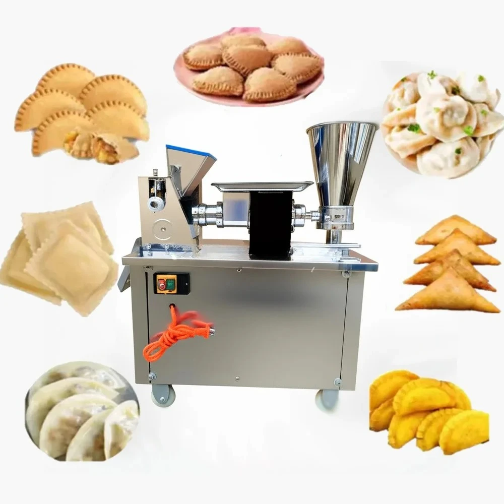 Maker Machine 4800pcs/h Pierogi Samosa Machine with 1 Free Mold /Custom Mold, 220V/50HZ New Dumpling Machine Automatic Empanada