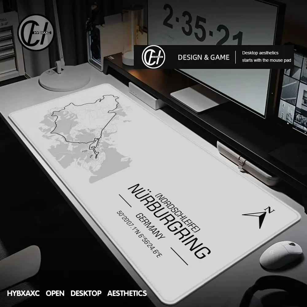 フォーミュラ 1 レーシングサーキットマウスパッドデスクマウスパッドかわいい HD デスクパッド拡張ゲーミングキーボードマット大 XXL ゲーマーマウスパッド 100x50