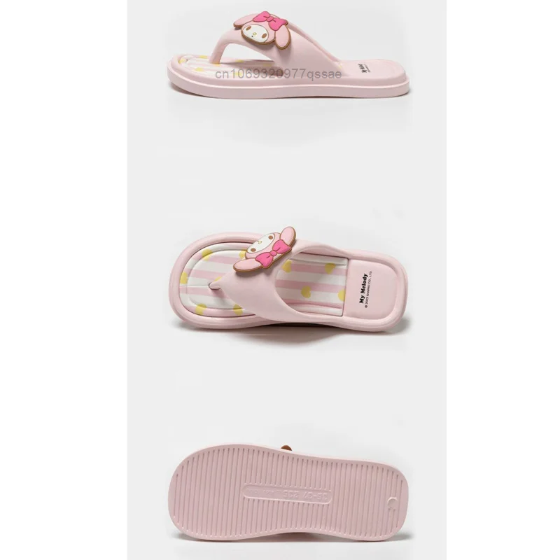 Sanrio Hello Kitty Melody EVA infradito per le donne Cute Kuromi Cinnamoroll pantofole Casual estate Indoor Home scarpe con fondo spesso