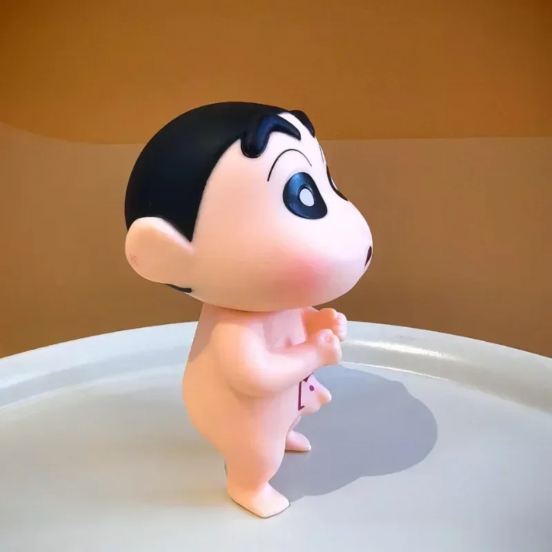 Zabawka do kąpieli w kształcie słonia Crayon Shin-chan - ruchoma figurka kawaii dla dzieci, urocza kolekcjonerska lalka na prezent - wyprzedaż