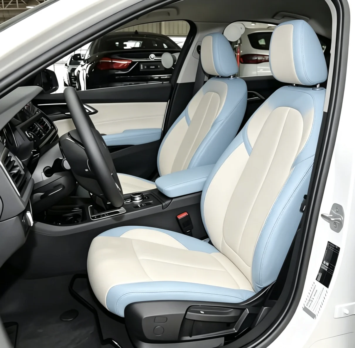 Für BMW F40 2019~2023 Maßgefertigte Autositzbezüge Luxuriöses Nappaleder 100% Passgenau Innenraumzubehör 360 ° Vollständige Abdeckung – Detail 6