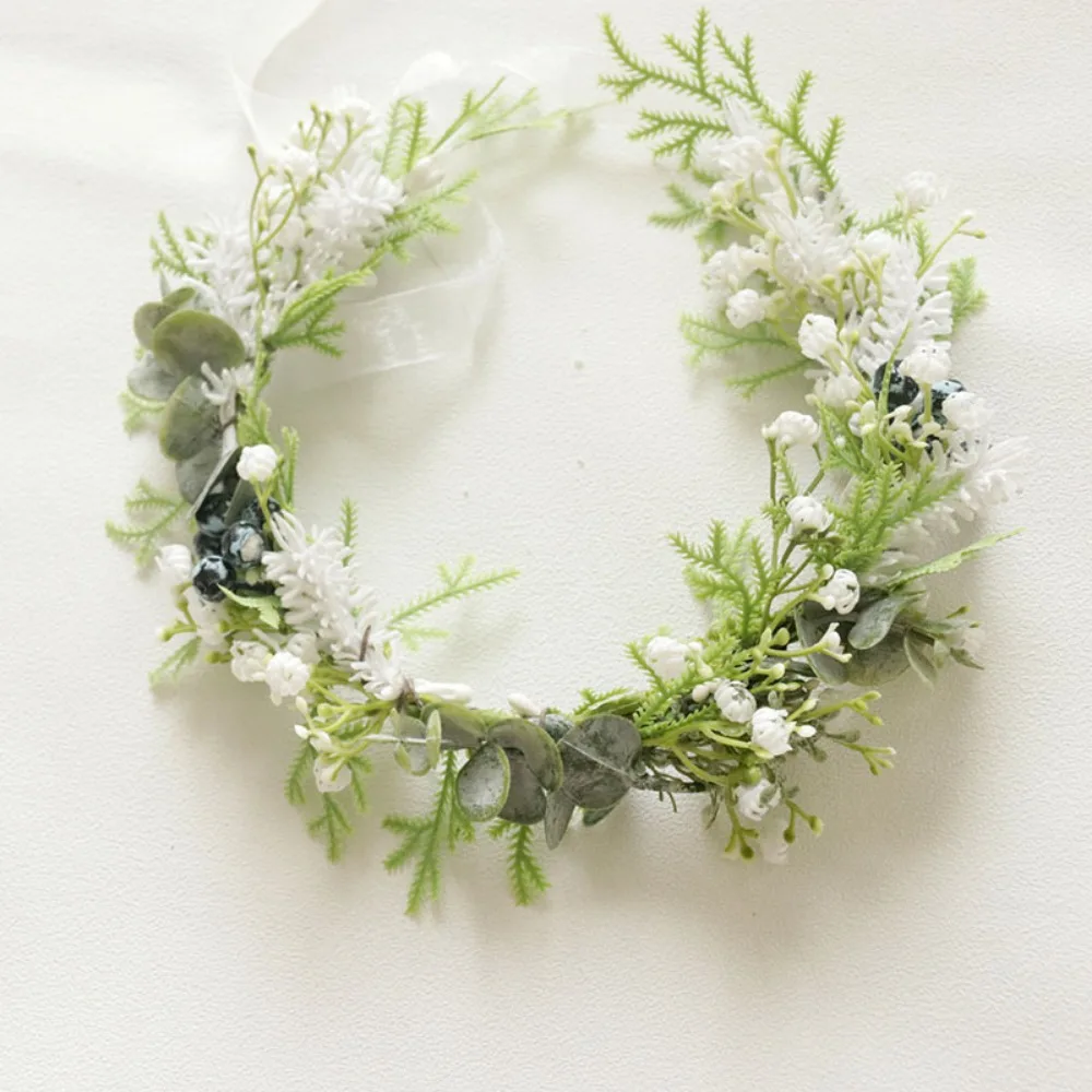 

Flower Crown Homecoming Dress Graduation Flower Headwear for Bride Marriage Accessories and Wedding Decoration Bride to Be