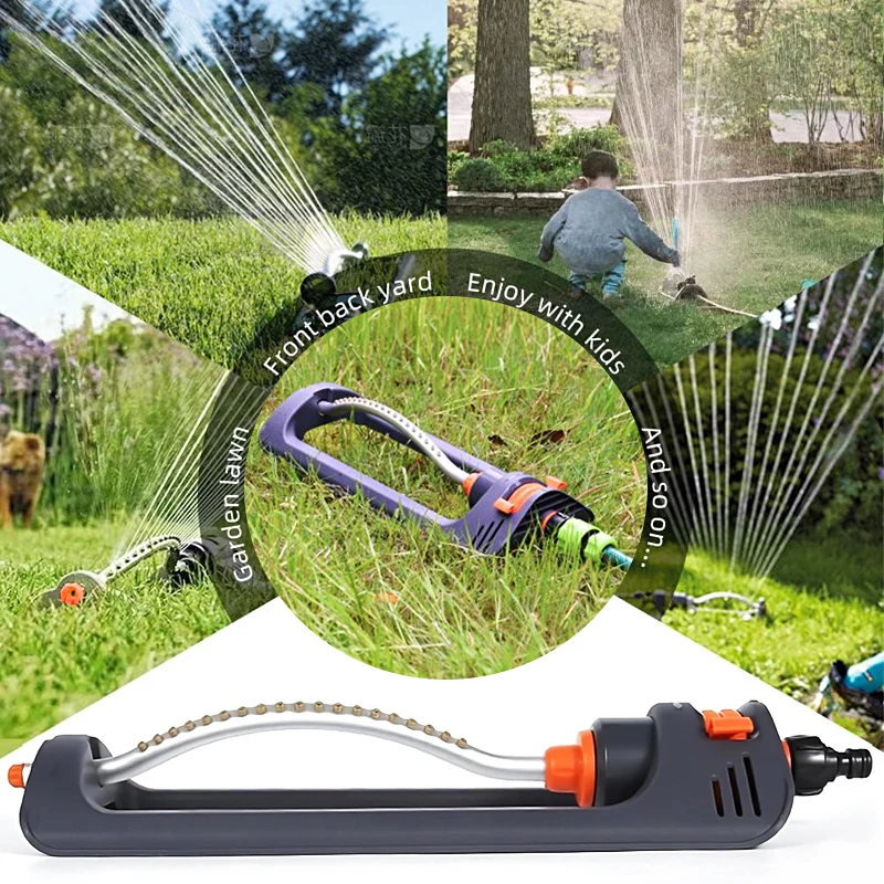 

Automatic Oscillating Lawn Sprinkler 19 Hole 4 Modes 3,600 Sq.ft Watering Device for Home Garden Agricultural Irrigation