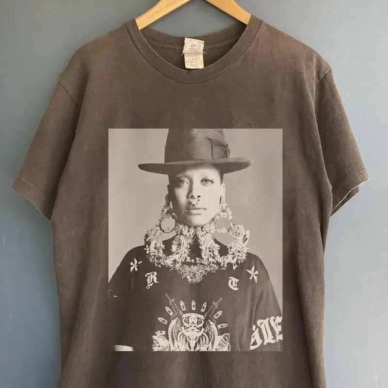 Camiseta Erykah Badu Music Love de los años 90 para Kh3704