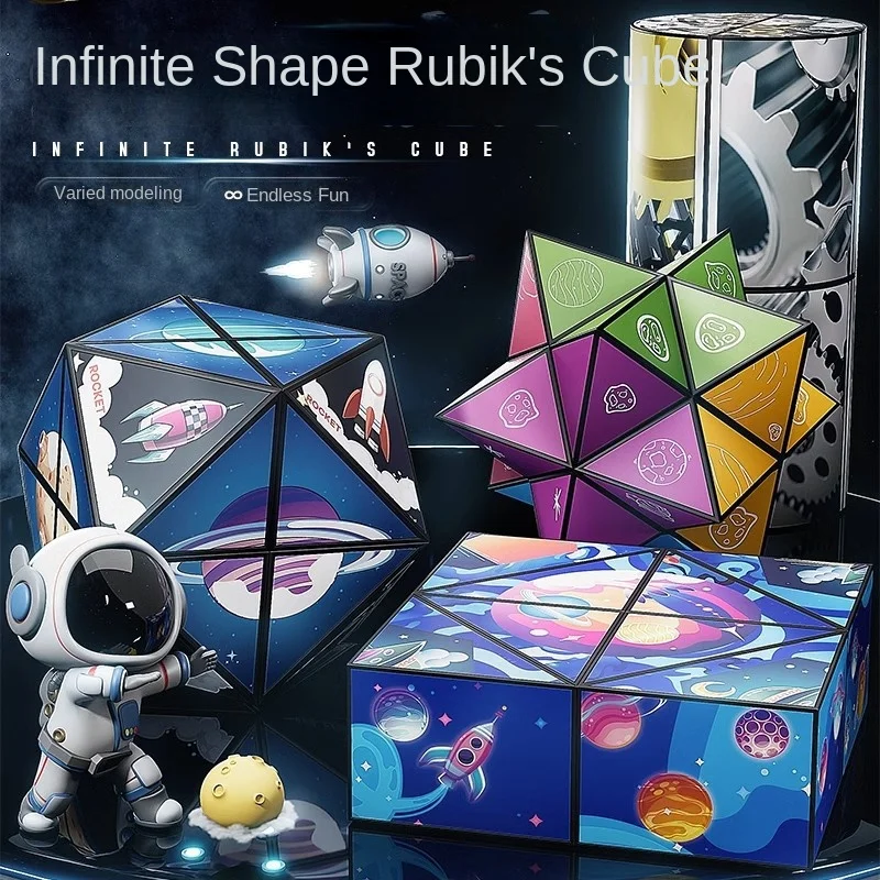 

Shape Shifting Box Geometric Changeable Magnetic Magic Cube 3D Decompression Hand Flip Puzzle Kids Reliever Fidget Toy