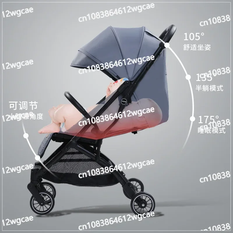 Lightweight and easy to sit, foldable hand cart, shock absorber umbrella cart, 0-3 year old baby stroller