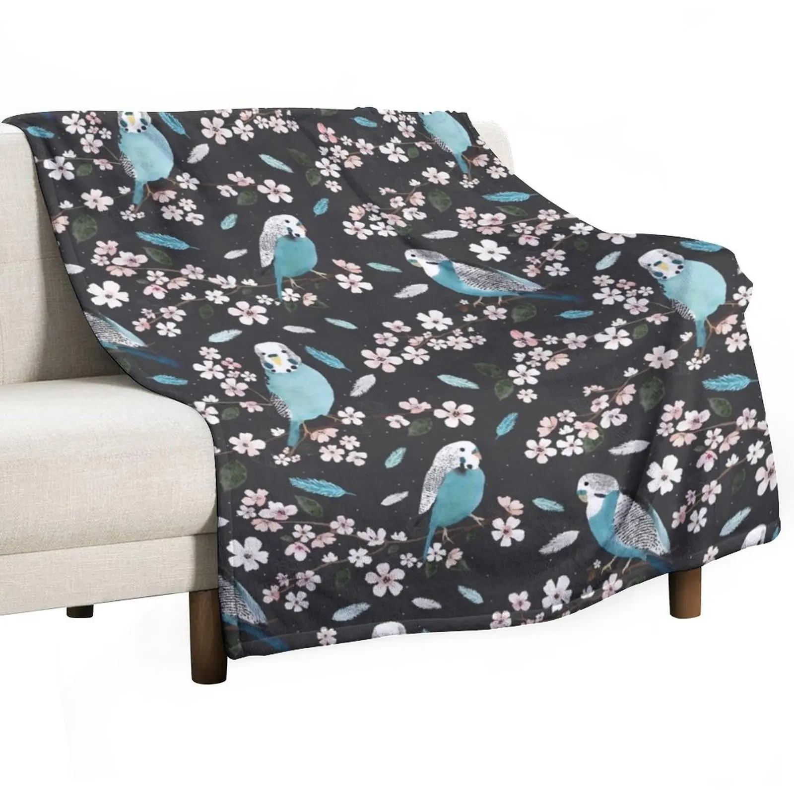 Budgie Throw Blanket Moving heavy to sleep Designers Giant Sofa Warm Baby Blankets