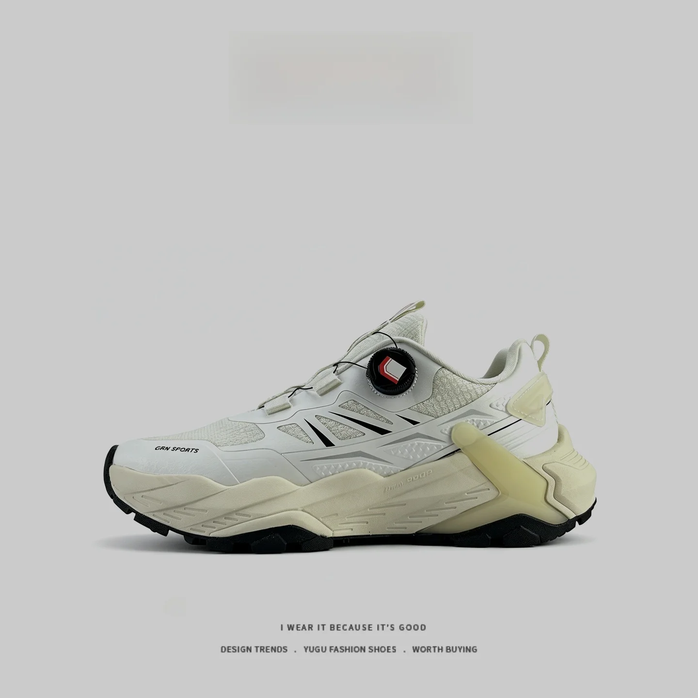 Outdoor Running Shoes for Couples Anti-Torque Shock Absorption Low Cut EVA Midsole Rubber Outsole BOA Buckle Waterproof Tech Men