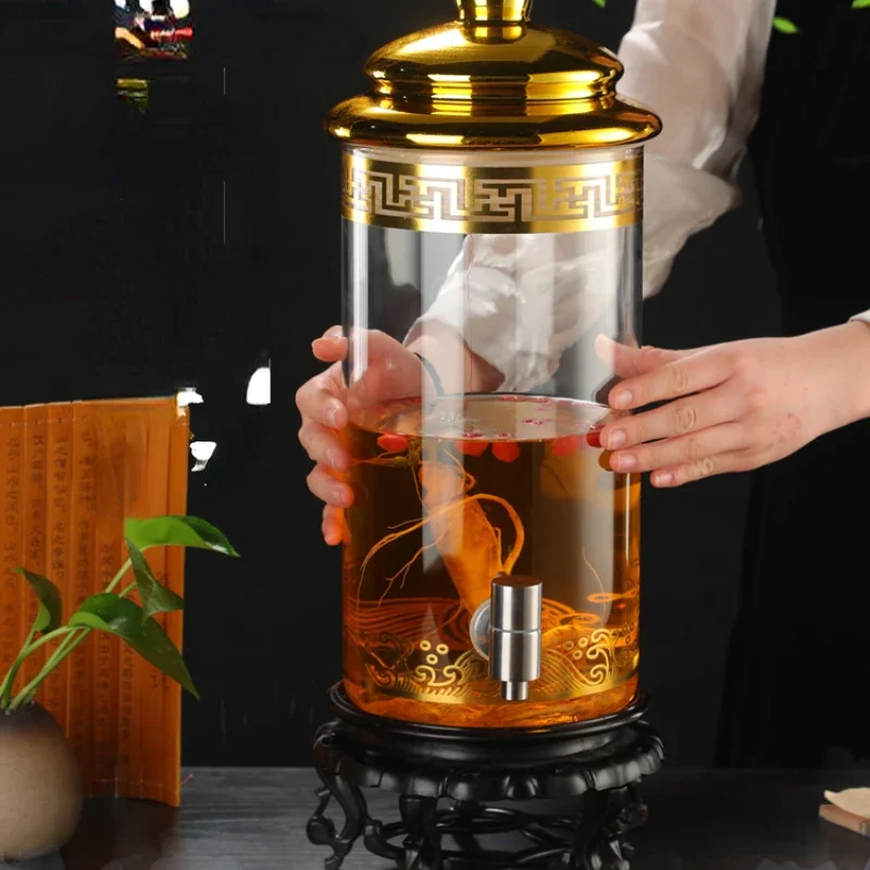 

#Special wine bottles, glass bottles with faucet sealing, empty wine bottles with high borosilicate content