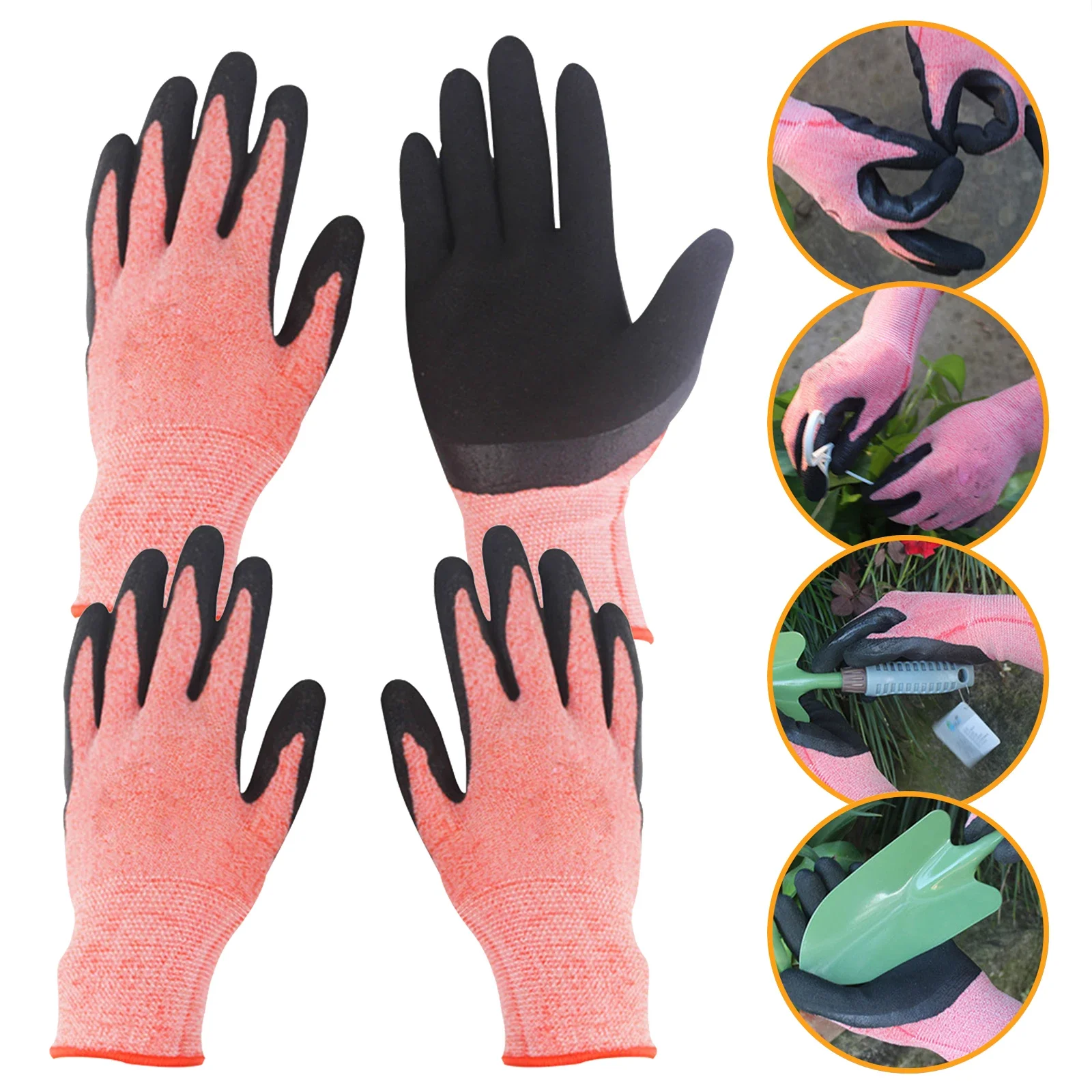 1/2 Pair Garden Gloves For Women And Men Breathable For Outdoor Gardening Working Fishing Weeding Digging Seeding Planting