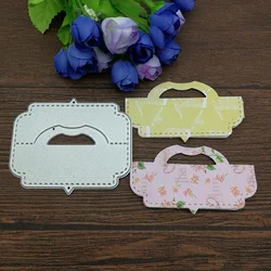 gift card box pack bag topper head handle Metal Cutting Dies For DIY Scrapbooking Album Embossing Paper Cards Decorative Crafts