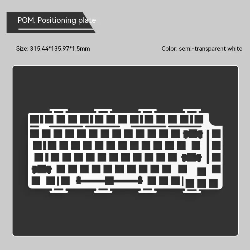 Monsgeek M1 ALUMINUM FR4 Mechanical Keyboard POM Plate For MonsGeek M1 DIY Kit Pc Gamer Accessories Gaming Keyboard Kit Man Gift