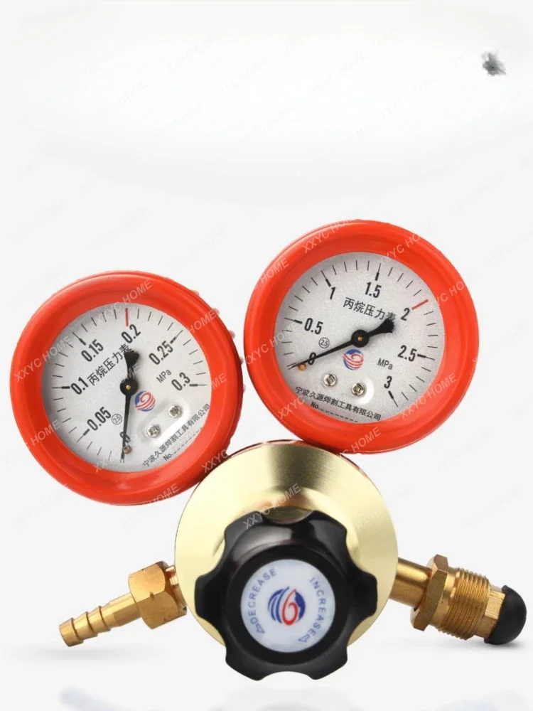 Shockproof propane pressure gauge, pure copper valve body, pressure reducer, gas cylinder energy-saving gauge