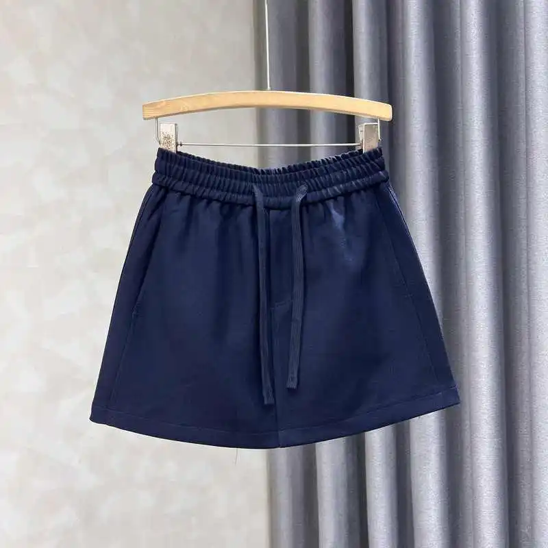 

American Retro Fashion A-Line Skirt Loose Casual Youth Anti-Light Autumn New Style Suit Short Skirt Women's Skirts