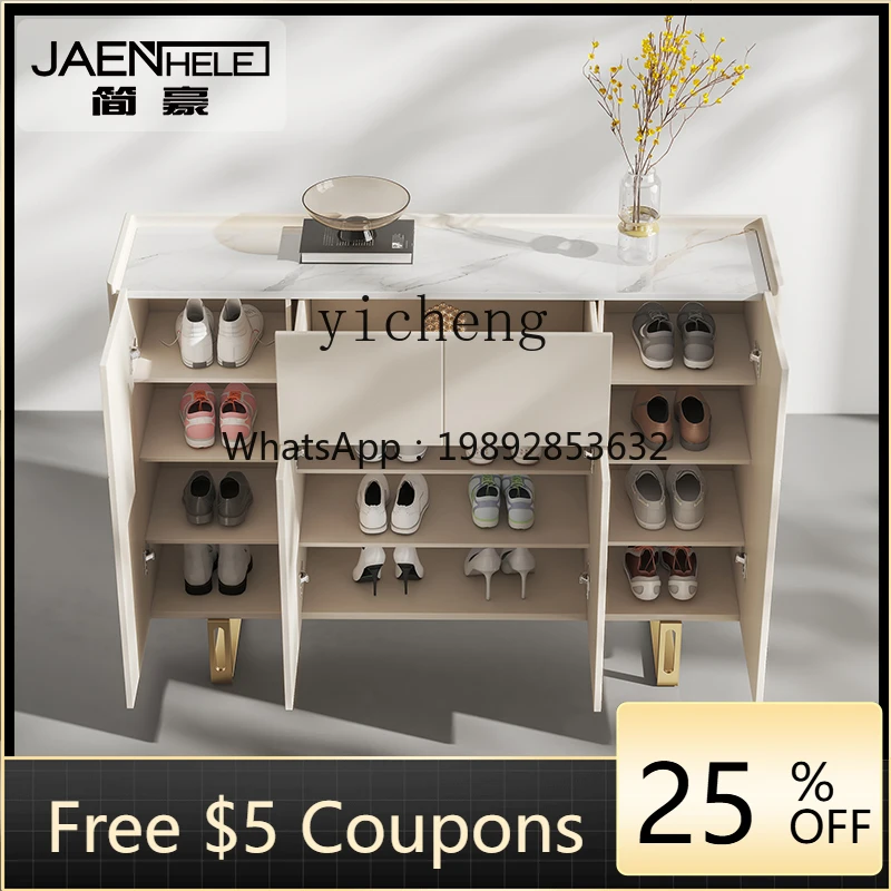 

H3-20 shoe cabinet modern light luxury solid wood porch side cabinet household storage simple partition