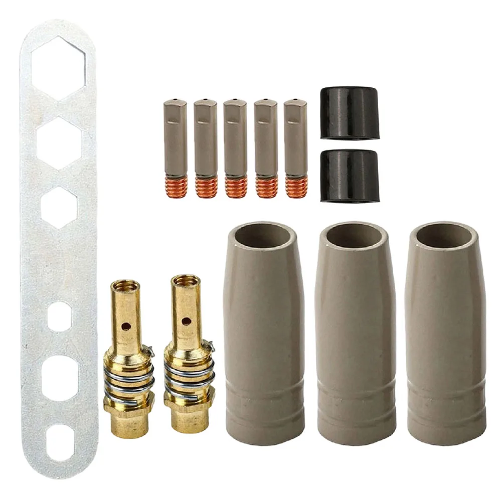 Copper Tips Welding Nozzle Set For Welding Slag Removal Enhanced Heat Resistance Efficient Slag Removal For 15AK