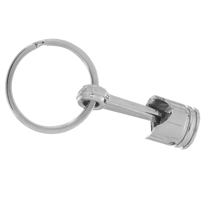2/4/6/8/12pcs Auto Engine Piston Keychain Heavy Duty Metal Key Fob Bag Phone Car Key Decor Creative Fashion Accessory