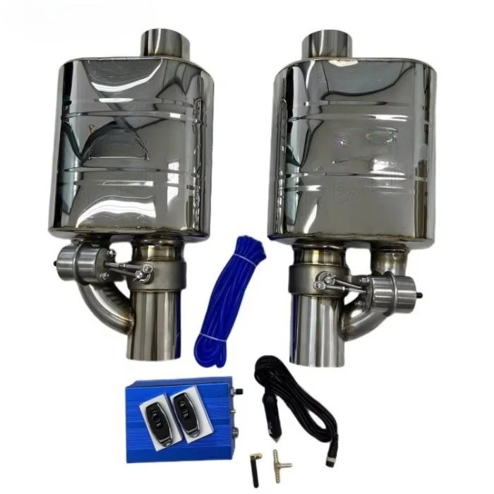 

For 2.5" (2 Muffler) Pipe Performance Exhaust System Valvetronic Valved Exhaust Muffler With Valve Remote