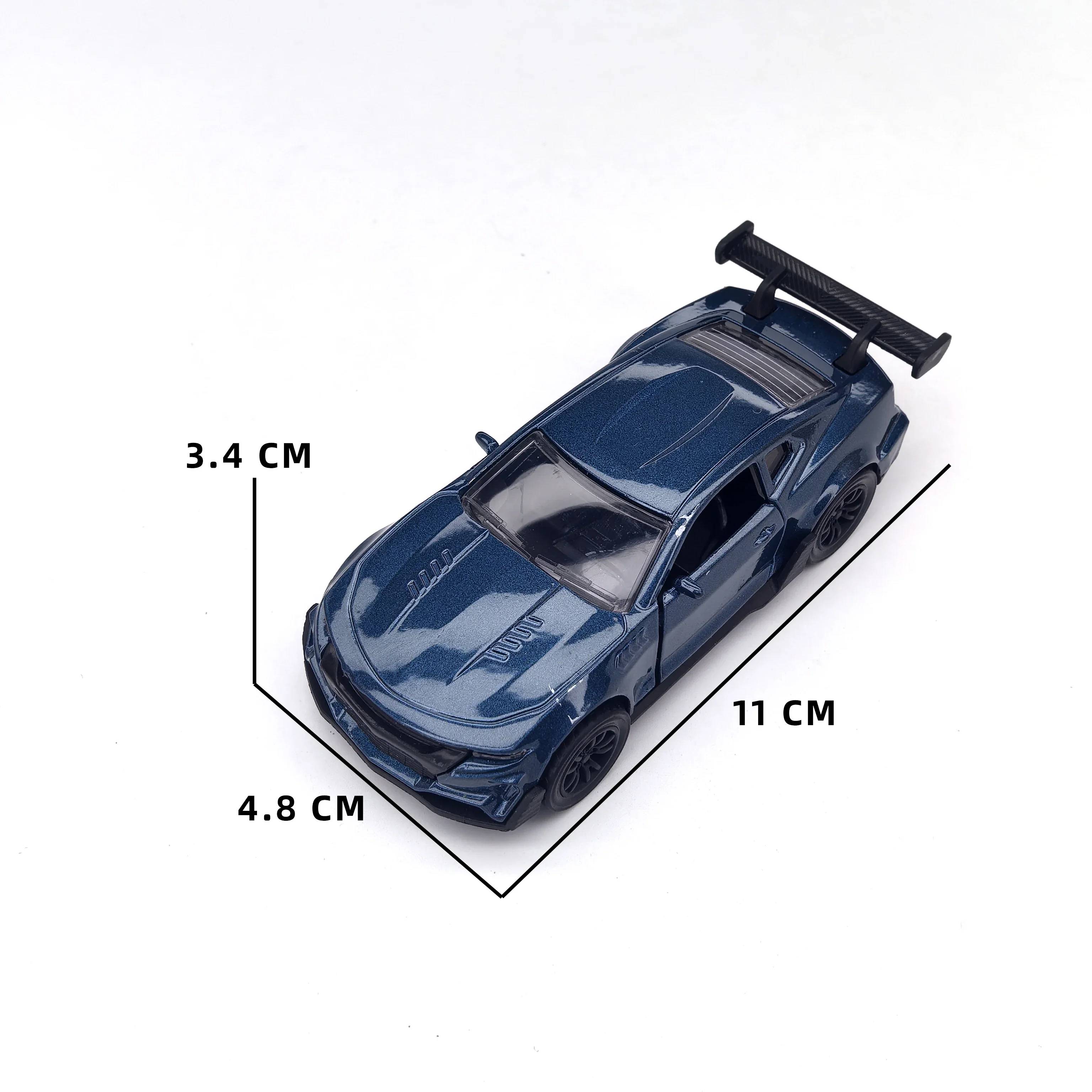 Carro de brinquedo de liga para meninos com portas abertas, modelo de simulação de carro de corrida infantil, brinquedo para crianças