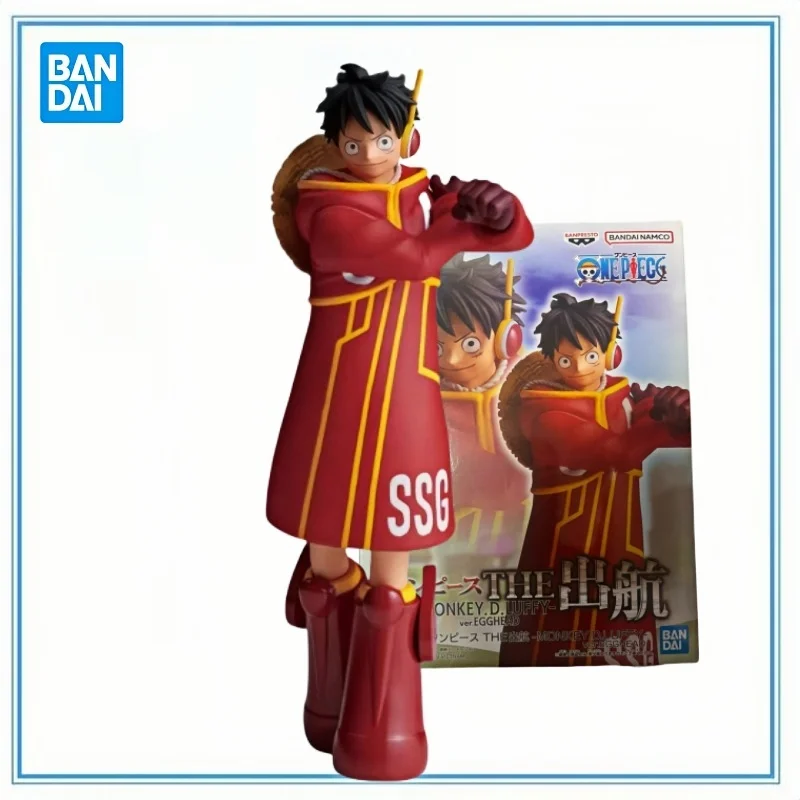 

BANDAI В наличии Оригинальная ONE PIECE THE SHUKKO-MONKEY.D.LUFFY-ver.EGGHEAD Фигурка Игрушки Аниме Мультяшная модель украшения