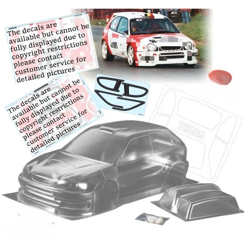 1/10 Scale Electric RC Touring Model Custom Size Transparent Body Shell Rally Style for Team C Chassis RC Drift Upgrade Parts