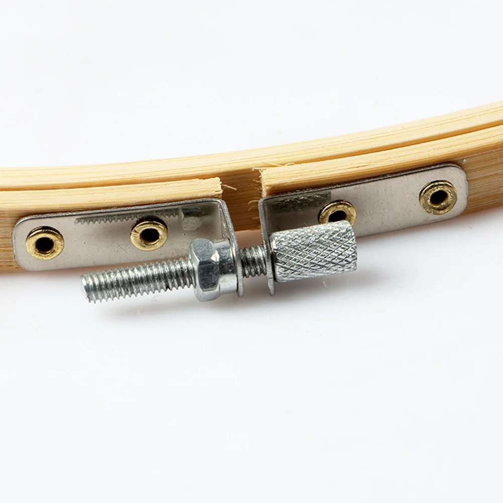 

10pcs Bamboo Embroidery Circle Frame DIY Craft Cross Stitch Chinese Traditional Sewing Manual Tool (13cm)