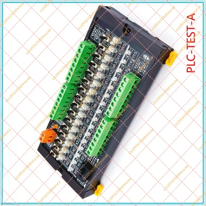PLC Input Output Debugging Module, 16-Channel I/O Test Board Supports NPN/PNP