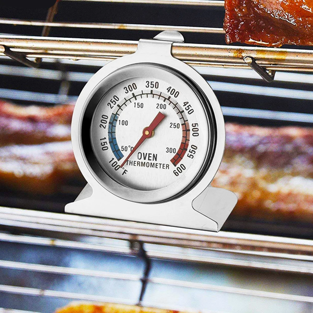 

Stainless Steel Bbq Thermometer 50-300°C +/-2°C Oven Thermometer Compact Lightweight Easy Install High Precision For