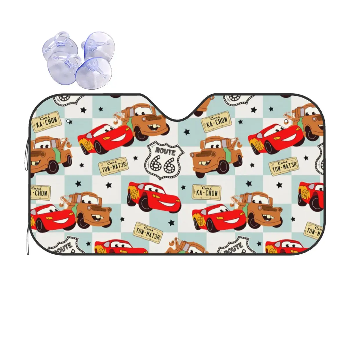 

Cars Lightning McQueen Foldable Windshield Sunshade 70x130cm Foils Car Window Windscreen Cover Sun Shade Protect