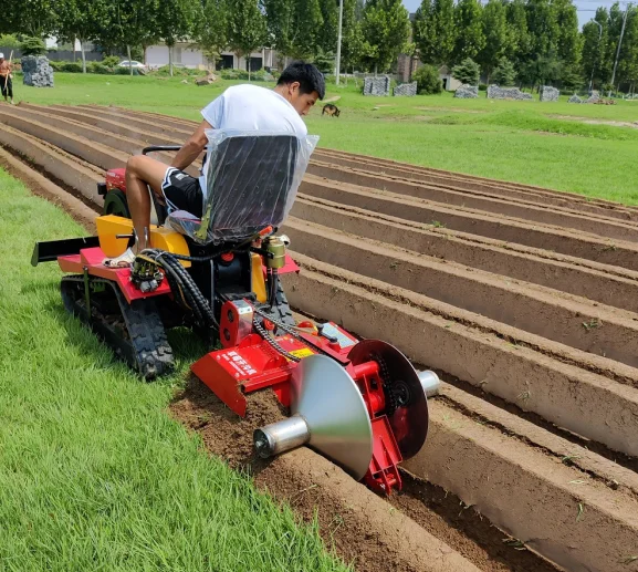 Mini trattore cingolato cinese Mini coltivatore cingolato telecomandato Coltivatore agricolo per macchine agricole35HP