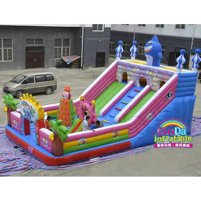 Combo Inflatable Bouncying Castle, Outdoor Inflatable Jumping Castle For Kids