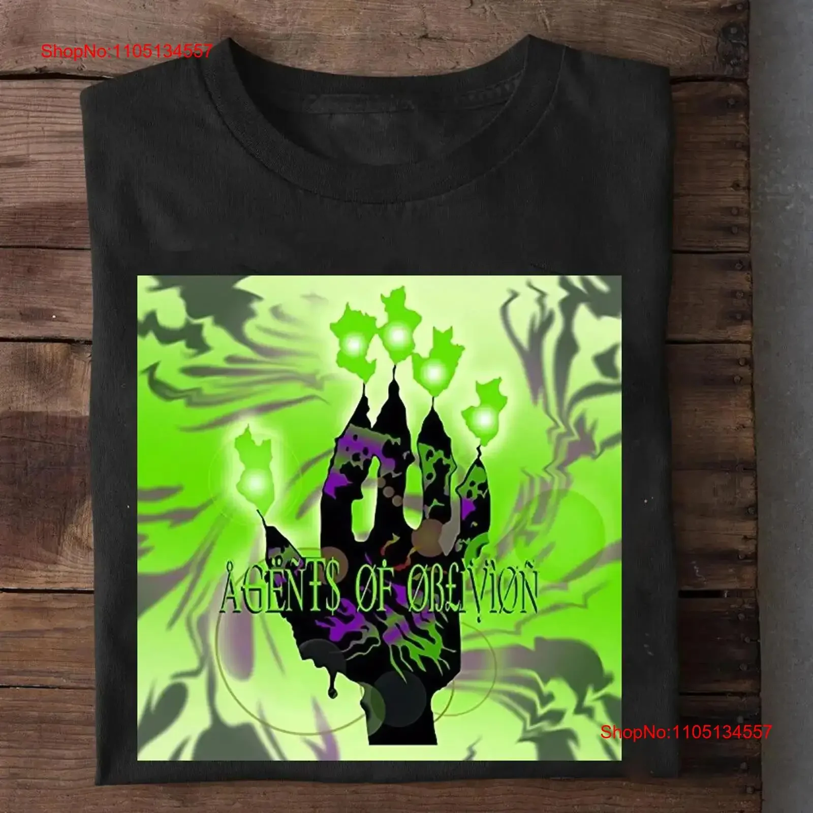NEW Agents Of Oblivion Band Album Black All Size T Shirt KK214 vintage Washed streetwear homme Soft Versatile Stylish