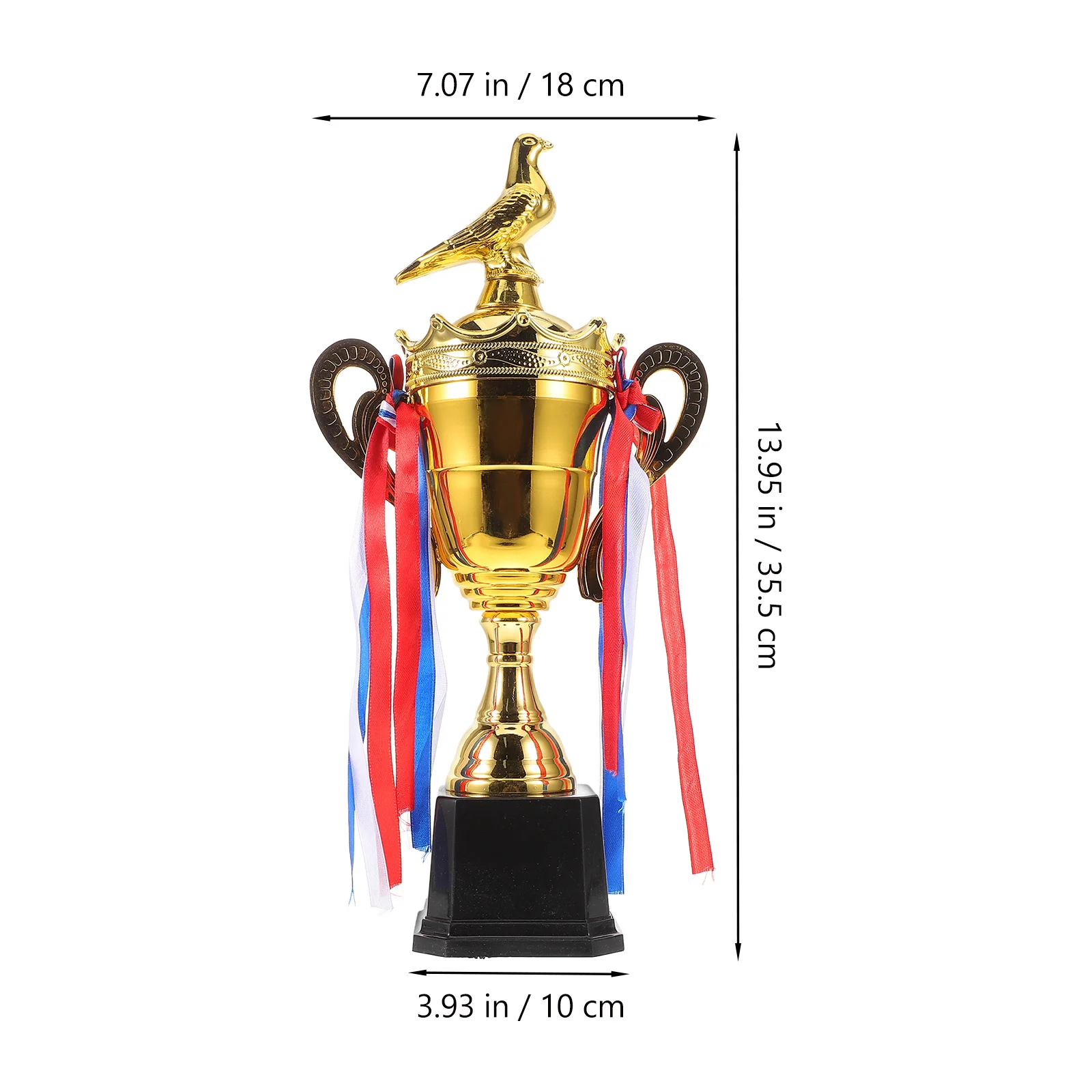 جائزة تصميم تاج الحمام المعدني الذهبي الفاخر للمنافسة الرياضية تذكار الفائز بطولة كرة القدم