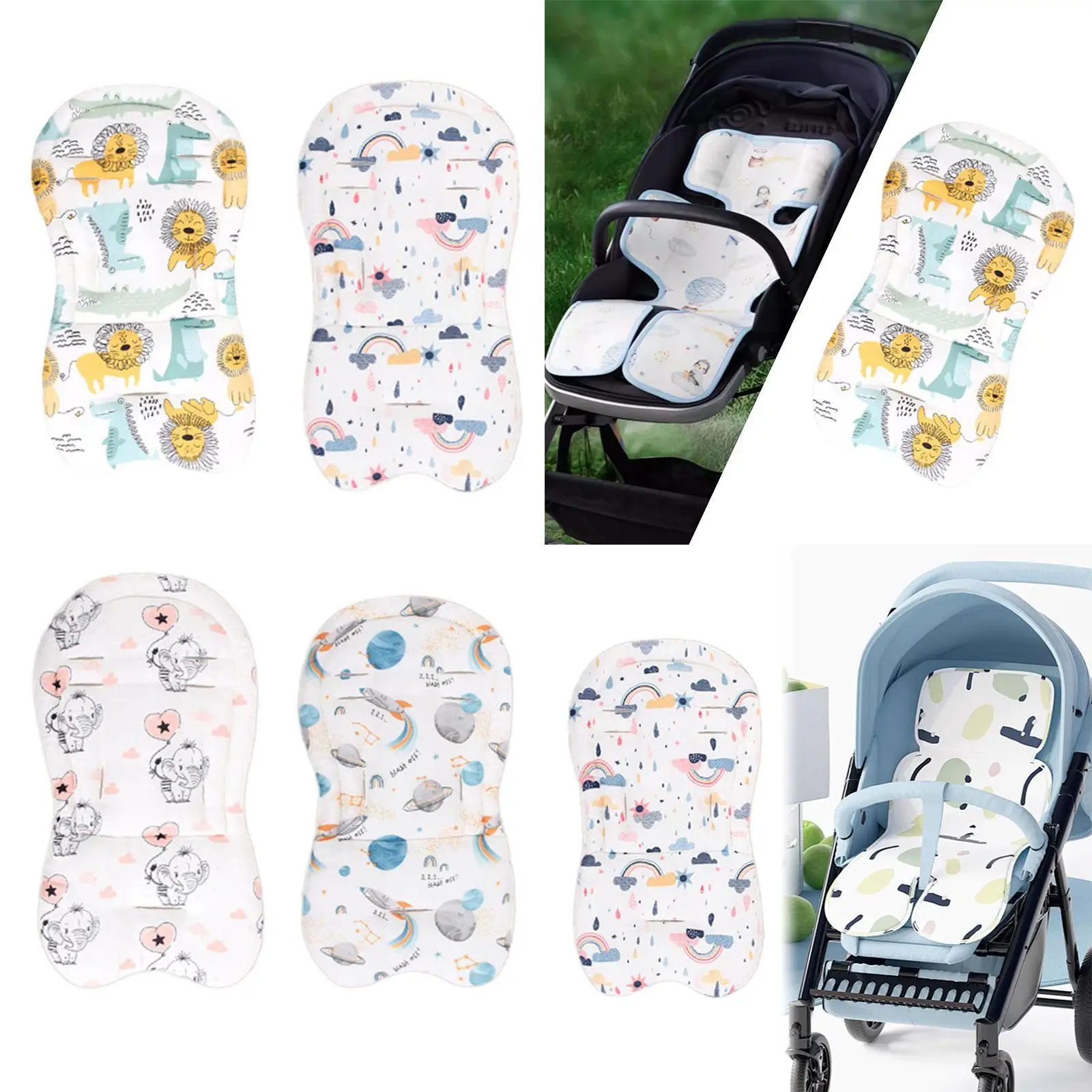 

Вставка для детского автокресла, портативная универсальная подушка для детской коляски, сиденье для коляски