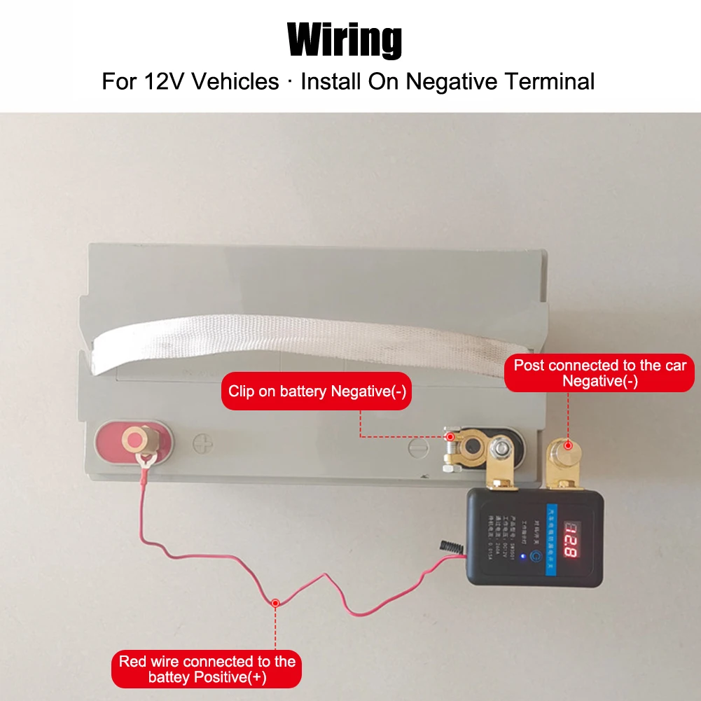 DC 12V Remote Battery Disconnect Switch 260A Kill Switch Automatic Power Off Prevent Battery Drain With Remote For Car Truck SUV