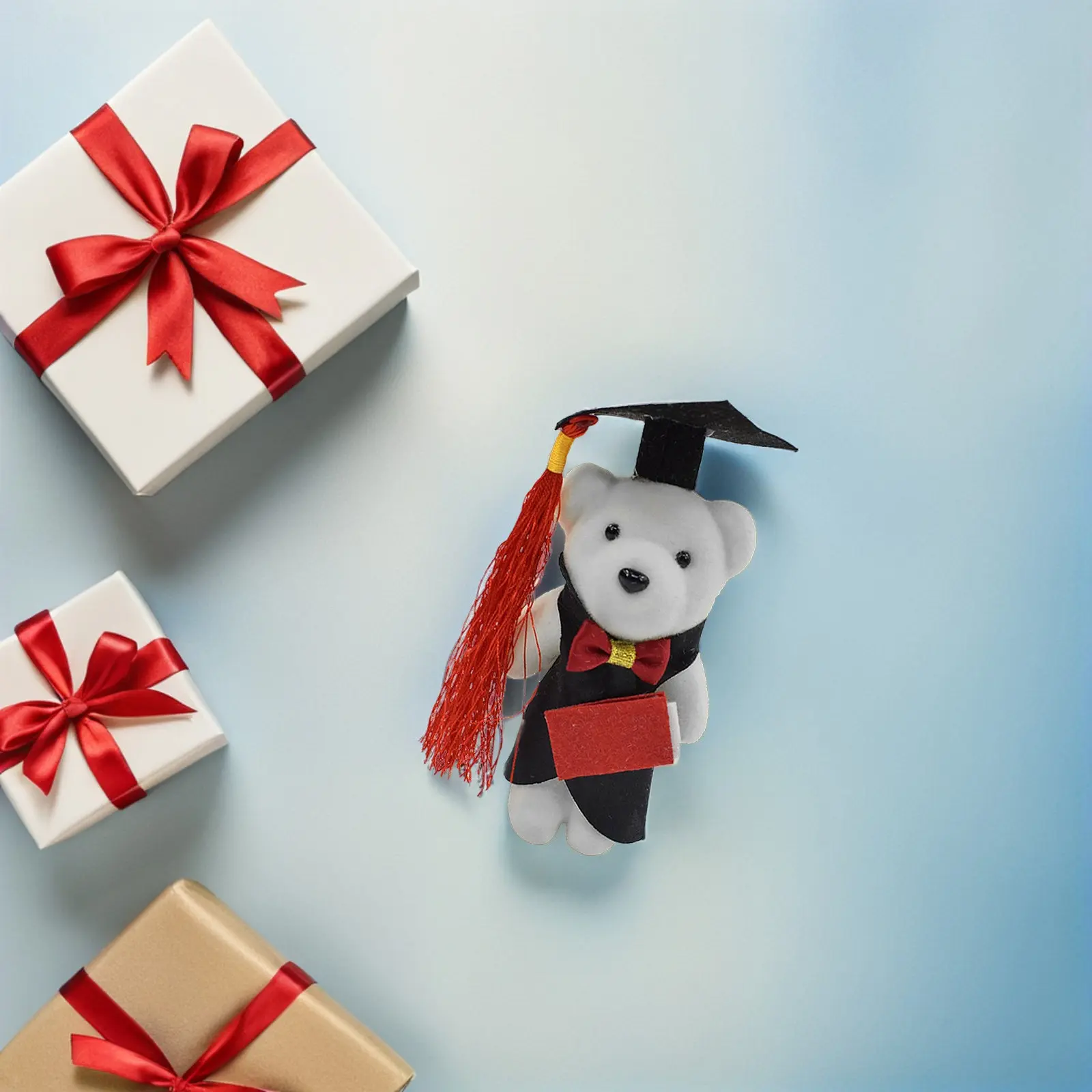 24Pcs Graduation Bear Bouquet Ornaments Soft Foam Cloth Material Graduation Gifts for Her Party Decorations School Bedroom