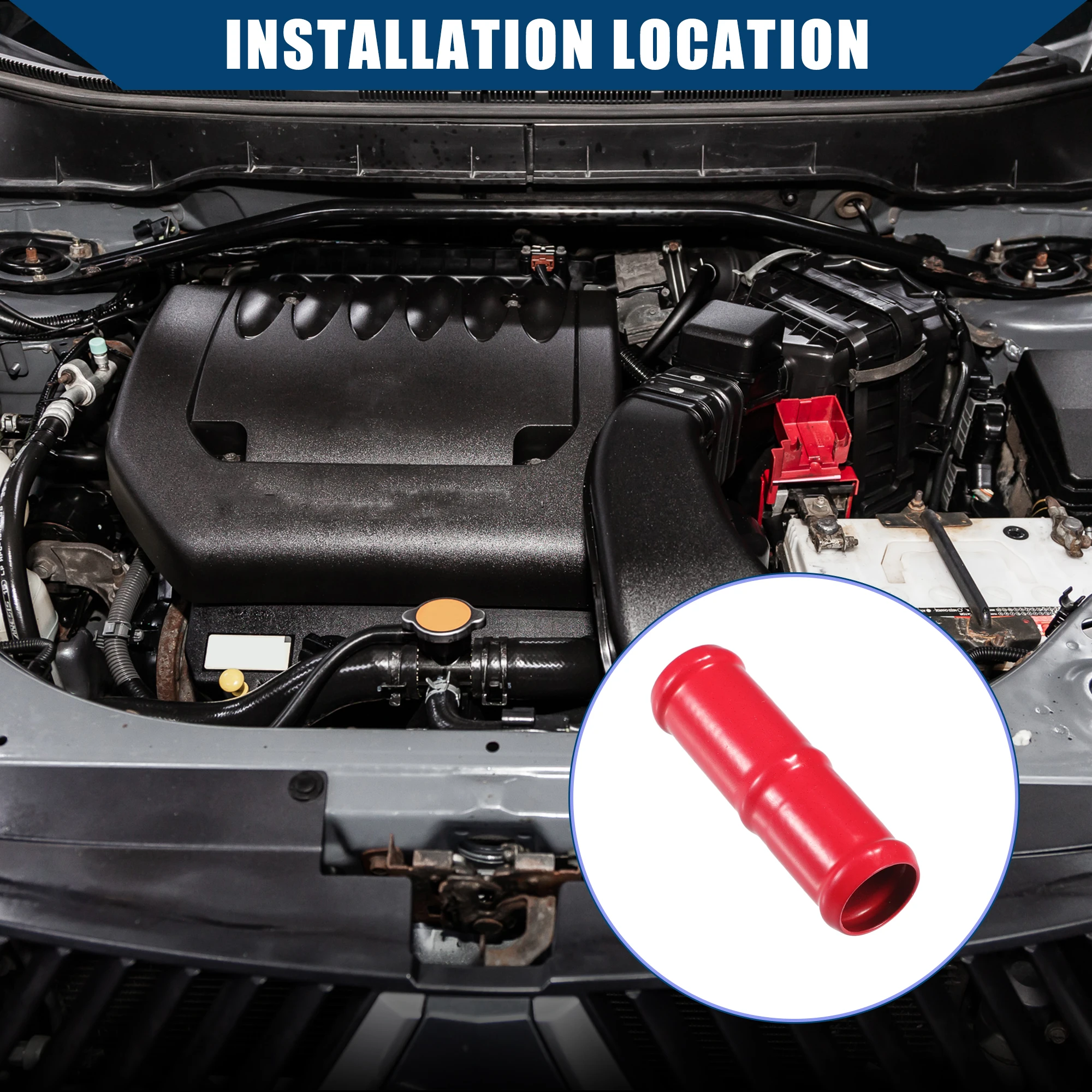

UXCELL No.92417JK20A Соединитель шланга отопителя для Nissan для Infiniti из алюминиевого сплава